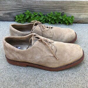 NUNN BUSH Nubuck Oxford Shoes Mens 11 M Lace Up Tan Leather Suede 84236-250​
